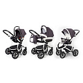 Детская коляска Esspero Discovery 3 в 1, шасси White Детская коляска Esspero Discovery 3 в 1, шасси White Grey Leves — Фото