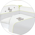 Постельное бельё Ceba Baby с вышивкой, 3 предмета W-801-002-260 Zebra Grey — Фото