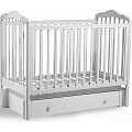 Детская кроватка Baby Luce Слава 2, универсальный маятник белый — Фото