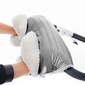 Муфта для рук Esspero Soft Fur Lux Натуральная шерсть Муфта для рук Esspero Soft Fur Lux Натуральная шерсть Silver — Фото