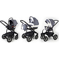 Детская коляска Esspero Discovery 3 в 1, шасси Black Детская коляска Esspero Discovery 3 в 1, шасси Black Grey Lux — Фото