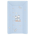 Пеленальный матрац Ceba Baby мягкий с изголовьем 70 см Zebra Blue W-103-002-160 — Фото