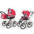 Детская коляска Esspero Classic 2 в 1, шасси Beige Детская коляска Esspero Classic 2 в 1, шасси Beige Red Grey — Фото