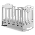 Детская кроватка Baby Italia Gioco VIP качалка (Белый ) — Фото