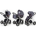Детская коляска Esspero Newborn Lux 3 в 1, шасси White Детская коляска Esspero Newborn Lux 3 в 1, шасси White Dark Grey — Фото