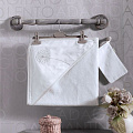 Kidboo Комплект для купания: полотенце с уголком+варежка 75х75 см Spring Saten — Фото