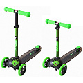 Трехколесный самокат Y-Scoo RT Trio Diamond 120 Monsters 3 высоты с блокировкой колес (green zoko) — Фото