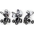 Детская коляска Esspero Newborn Lux 3 в 1, шасси White Детская коляска Esspero Newborn Lux 3 в 1, шасси White Grey Carbon — Фото