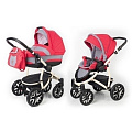 Детская коляска Esspero Discovery 2 в 1, шасси Beige Детская коляска Esspero Discovery 2 в 1, шасси Beige Red Grey — Фото