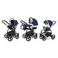 Детская коляска Esspero Newborn Lux 3 в 1, шасси Chrome Детская коляска Esspero Newborn Lux 3 в 1, шасси Chrome Navy Grey — Фото