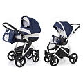 Детская коляска Esspero Newborn Lux 2 в 1, шасси Grey Navy Grey — Фото