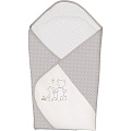Одеяло-конверт Ceba Baby Одеяло-конверт Ceba Baby W-810-004-260 Papa Bear Grey вышивка — Фото