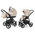 Детская коляска Esspero Newborn Lux 2 в 1, шасси Black Khaki Beige — Фото