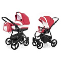 Детская коляска Esspero Newborn Lux 2 в 1, шасси Black Red Lux — Фото