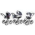 Детская коляска Esspero Classic 3 в 1, шасси White Детская коляска Esspero Classic 3 в 1, шасси White Grey Lux — Фото