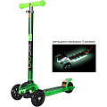 Самокат Y-Scoo Maxi Laser Show (green metallic) — Фото