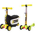 Каталка-самокат 3 в 1 Y-Scoo Mini Jump&Go (Yellow) — Фото
