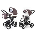 Детская коляска Esspero Newborn Lux 2 в 1, шасси Grey Brown lux — Фото