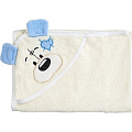 Детское полотенце с капюшоном Twinklbaby Fun Dry Мишки (Светло-бежевый с голубыми ушками 1993) — Фото