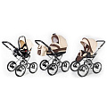 Детская коляска Esspero Classic 3 в 1, шасси Chrome Beige Brown — Фото