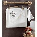 Kidboo Комплект для купания: полотенце с уголком+варежка 75х75 см Little Bear — Фото