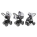 Детская коляска Esspero Newborn Lux 3 в 1, шасси Chrome Детская коляска Esspero Newborn Lux 3 в 1, шасси Chrome Grey Carbon — Фото