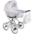 Детская коляска Lonex Classic Retro R-White 3 в 1 Детская коляска Lonex Classic Retro R-White 3 в 1 R Wh Groch — Фото