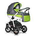 Детская коляска Verdi Pepe Eco Plus 3 в 1, ткань+эко-кожа (04 Ruokado
						
					) — Фото