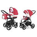 Детская коляска Esspero Newborn Lux 2 в 1, шасси Chrome Red Lux — Фото