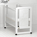 Детская кроватка Kitelli (Kito) Amore качалка + колеса Детская кроватка Kitelli (Kito) Amore качалка + колеса белый — Фото