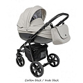 Детская коляска Roan Bass Eco 2 в 1, эко-кожа Carbon black / Nude black — Фото