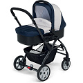 Детская коляска Foppapedretti Kiss-me Travel System 3 в 1 (Blue
						
					) — Фото