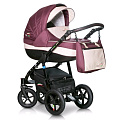 Детская коляска Verdi Pepe Eco Plus 3 в 1, ткань+эко-кожа (10 Burgund
						
					) — Фото