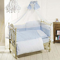 Комплект Feretti Petit Bebe 6 предметов, обычный Комплект Feretti Petit Bebe 6 предметов, обычный Blue Голубой — Фото