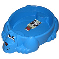 Детский бассейн-песочница Собачка Marian-Plast 373 (Синий) — Фото