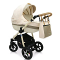 Детская коляска Verdi Pepe Eco Plus 3 в 1, ткань+эко-кожа (20 Cream
						
					) — Фото