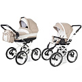 Детская коляска Esspero Classic 2 в 1, шасси White Детская коляска Esspero Classic 2 в 1, шасси White Khaki Lux — Фото
