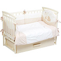 Комплект постельного белья в кроватку Putti My Little Bear, 3 предмета Комплект постельного белья в кроватку Putti My Little Bear, 3 предмета Бежевый — Фото