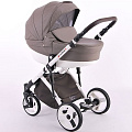Детская коляска Lonex Comfort Special Ecco 3 в 1, эко-кожа Brown — Фото