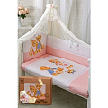 Комплект белья Золотой Гусь Sweety Bear, 7 предметов Комплект белья Золотой Гусь Sweety Bear, 7 предметов Розовый — Фото
