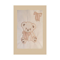 Комплект для колыбели Mia Baby Комплект для колыбели Mia Baby Мишка с бежевым бантиком — Фото