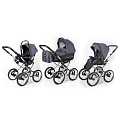 Детская коляска Esspero Classic 3 в 1, шасси Chrome Dark Grey — Фото