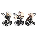 Детская коляска Esspero Newborn Lux 3 в 1, шасси Beige Beige Brown — Фото