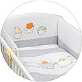 Постельное бельё Ceba Baby с вышивкой, 3 предмета W-801-074-260 Funny Band Grey — Фото
