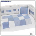 Комплект постельного белья Kidboo Patchwork 7 предметов Blue — Фото