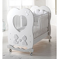 Кроватка детская Baby Expert Cuore di Mamma Кроватка детская Baby Expert Cuore di Mamma Белый-платина — Фото