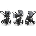 Детская коляска Esspero Newborn Lux Alu 3 в 1, шасси Black Grey — Фото
