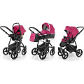 Детская коляска Esspero Newborn Lux Alu 3 в 1, шасси Black Camellia — Фото