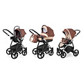 Детская коляска Esspero Newborn Lux 3 в 1, шасси Chrome Детская коляска Esspero Newborn Lux 3 в 1, шасси Chrome Brown Beige — Фото