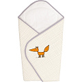 Одеяло-конверт Ceba Baby Одеяло-конверт Ceba Baby W-810-059-170 Fox Ecru вышивка — Фото